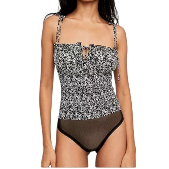 FREE PEOPLE Bardot Bodysuit Size SMALL - Picture 1 of 14
